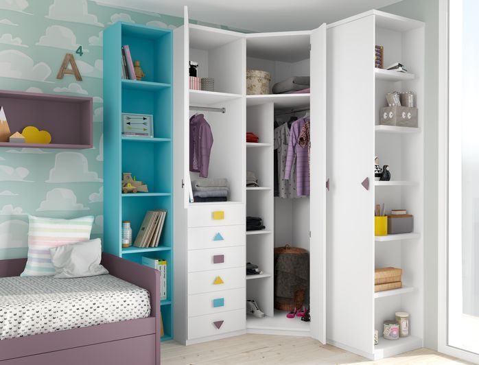 Compacta con armario de rincón | Quatro Muebles Juveniles