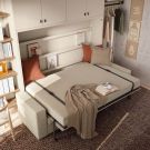 Foto de Cama abatible con sofa 02