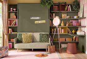 Cama abatible con sofa 01